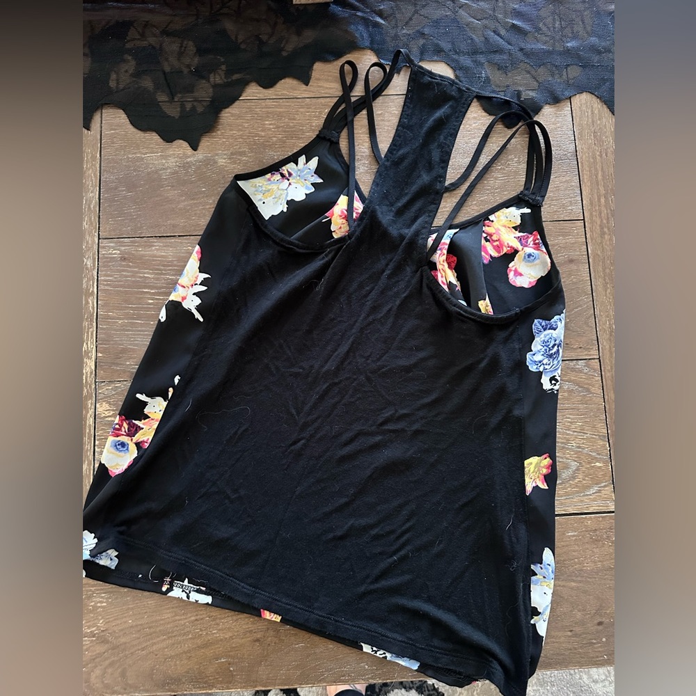 Express Floral Racerback Tank - Picture 3 of 3